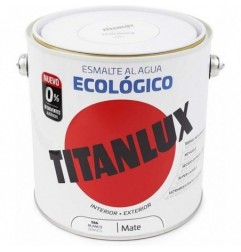 PINTURA ESMALTE AL AGUA ECO MATE BLANCO 2,5L