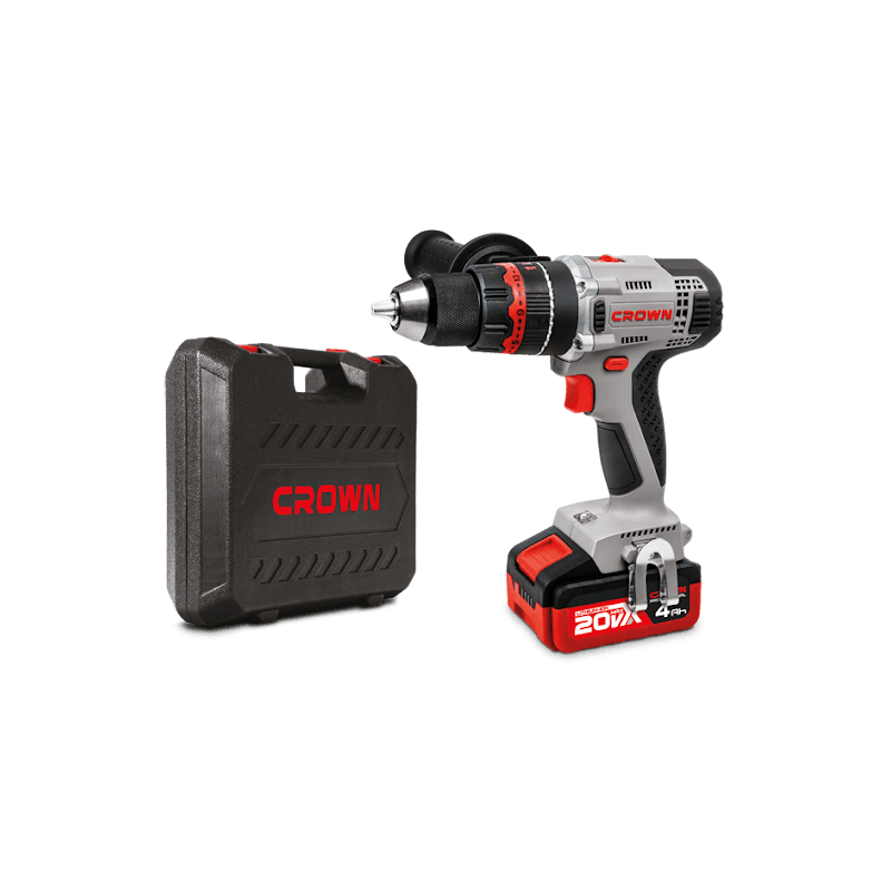 TALADRO ATORNILLADOR CT21075HMX-4 BMC 20V 4,0AH 2VEL. 2BAT. CROWN