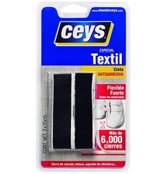 CEYS ESPECIAL CREMALLERA TEXTIL NEGRO