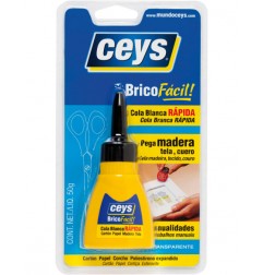 CEYS BRICOFÁCIL COLA BLANCA RÁPIDA 50GR
