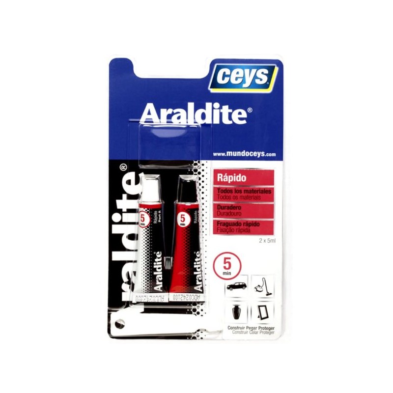 ARALDITE RAPIDO PEQUEÑO BLISTER 5+5ML
