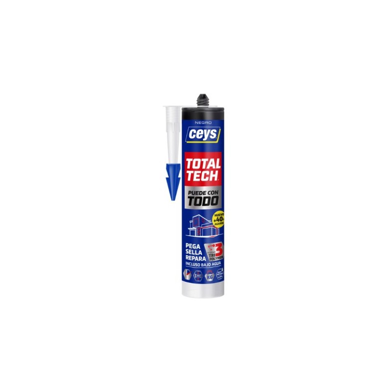 CEYS TOTAL TECH NEGRO CARTUCHO 290ML