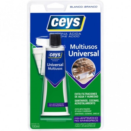 CEYS SILICONA UNIVERSAL BLANCO 100ML