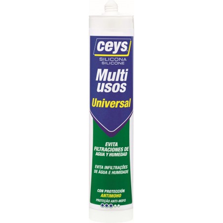 CEYS SILICONA UNIVERSAL BLANCO CART