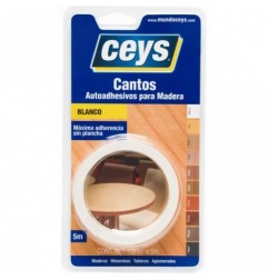 CEYS CANTO AUTOADHESIVO BLANCO ROLLO 5M