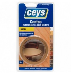 CEYS CANTO AUTOADHESIVO NOGAL ROLLO 5M