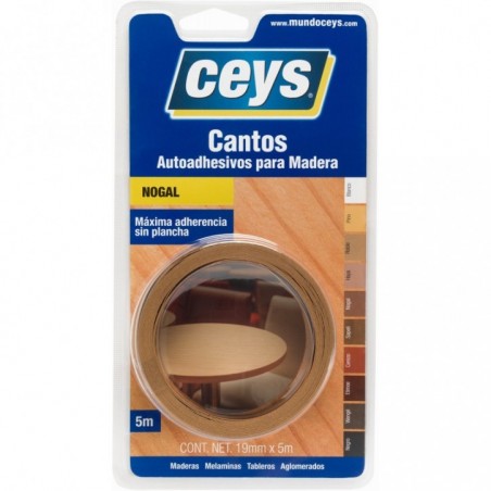 CEYS CANTO AUTOADHESIVO NOGAL ROLLO 5M
