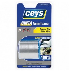 CEYS CINTA AMERICANA PLATA BLISTER 5MX50