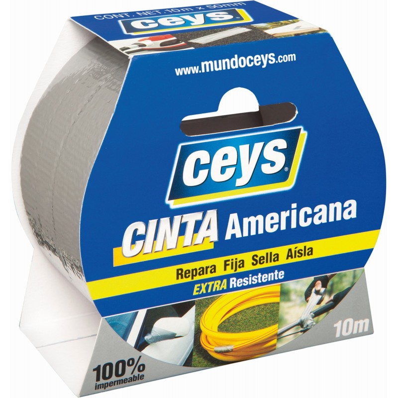 CEYS CINTA AMERICANA PLATA ROLLO 10MX50