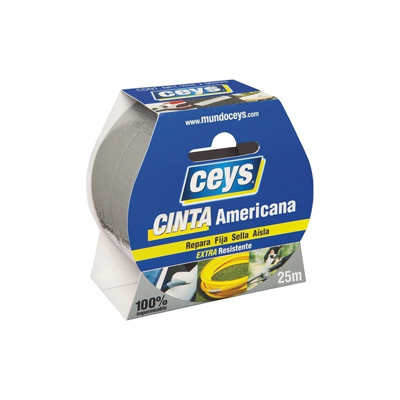 CEYS CINTA AMERICANA PLATA ROLLO 25MX50