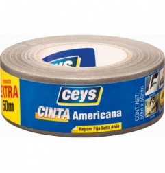 CEYS CINTA AMERICANA PLATA ROLLO 50MX50