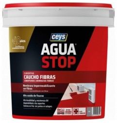AGUASTOP CAUCHO FIBRAS GRIS 1KG