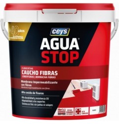 AGUASTOP CAUCHO FIBRAS BLANCO 5KG