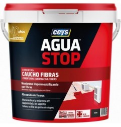 AGUASTOP CAUCHO FIBRAS NEGRO 5KG