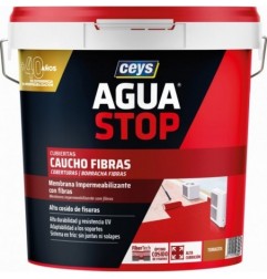 AGUASTOP CAUCHO FIBRAS TERRACOTA 20 KG