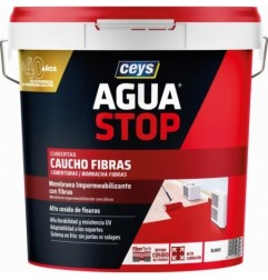 AGUASTOP CAUCHO FIBRAS BLANCO 20 KG