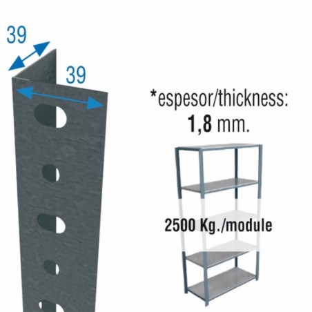 PACK 10 PERFIL SCLASSIC P/40 2000 GALVA