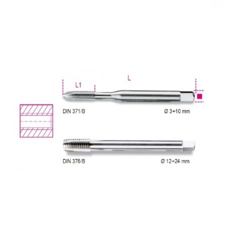 429FP 5 Macho de roscar HSS-CO 5% para agujeros pasantes gruesos