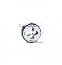 440ASF 7/16 Terraja de paso fino de acero cromado, rosca UNF