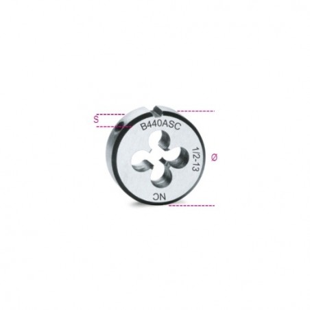 440ASC 3/4 Terraja de paso grueso de acero cromado, rosca UNC