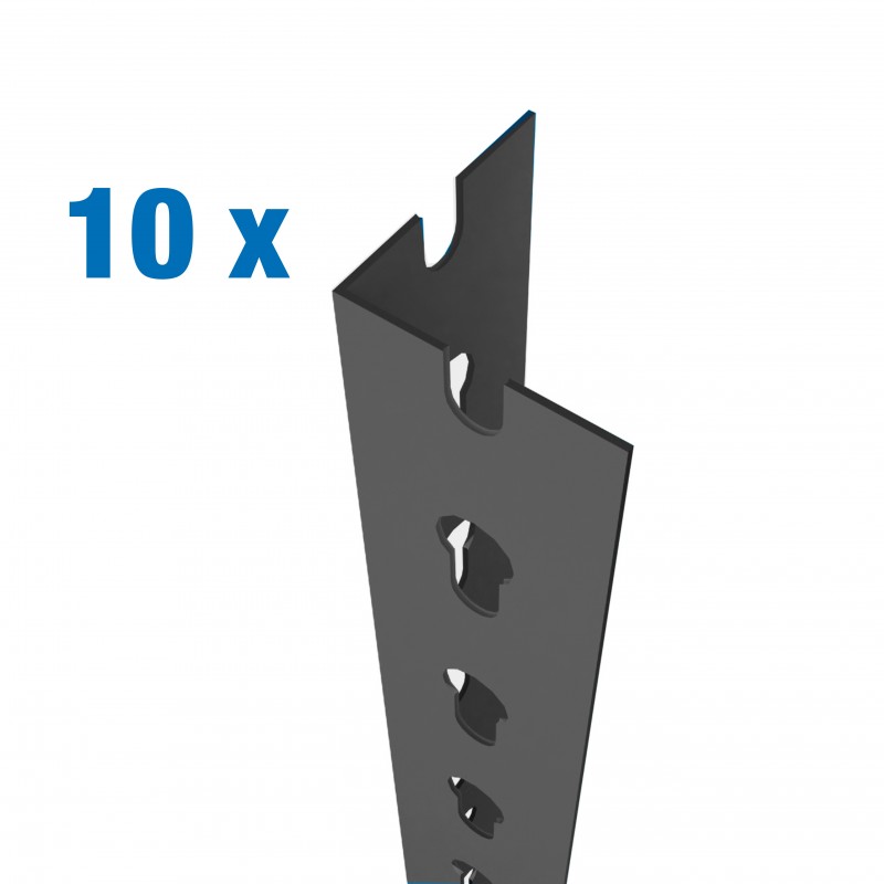 PACK 10 PERFIL SCLICK P/40 2000 GRIS