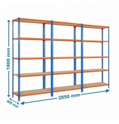 PACK 3 MADERCLICK 5/400 AZUL/NARANJA/MADERA