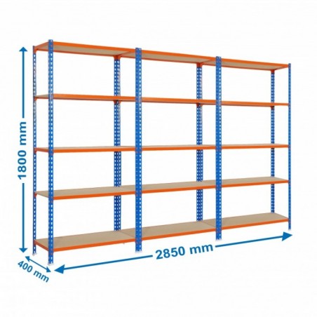 PACK 3 MADERCLICK 5/400 AZUL/NARANJA/MADERA