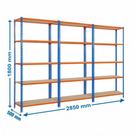 PACK 3 MADERCLICK 5/500 AZUL/NARANJA/MADERA