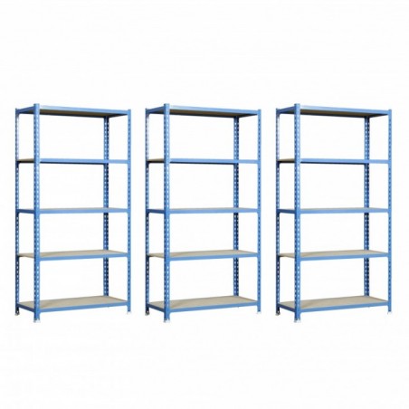 PACK 3 MADERCLICK PLUS 5/400 AZUL/MADERA