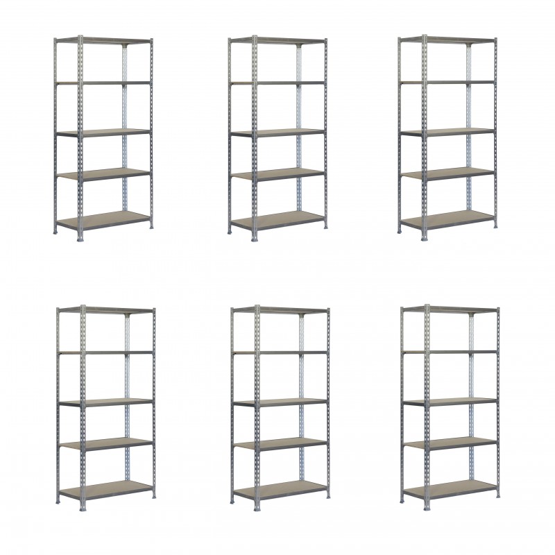 PACK 6 MADERCLICK MINI 5/400 GALVANIZADA