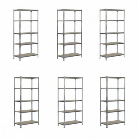 PACK 6 MADERCLICK MINI 5/400 GALVANIZADA