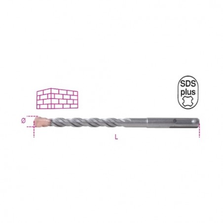 419 16X450 Broca fresada de albañilería, con punta de metal duro, con mango SDS Plus