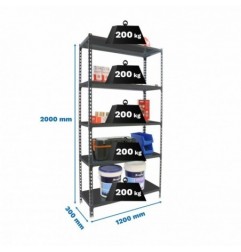 SIMONCLICK MEGAPLUS 5/300 ANTRACITA/GALVA