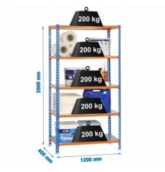 SIMONCLICK MEGAPLUS 5/400 AZUL/NARANJA/GALVA