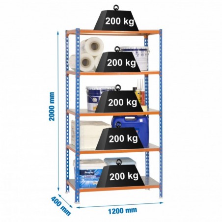 SIMONCLICK MEGAPLUS 5/400 AZUL/NARANJA/GALVA