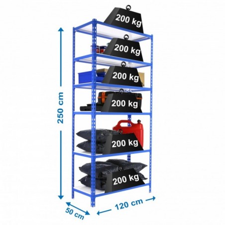 SIMONCLICK MEGAPLUS 6/500 2500 AZUL/BLANCO