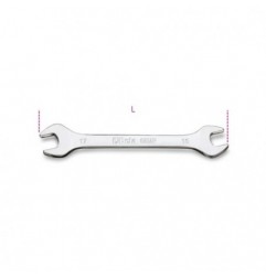 55MP 18X19 Llave fija de dos bocas abiertas, cromada brillante