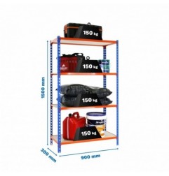 MADERCLICK 4/300 1500 AZUL/NARANJA/MADERA