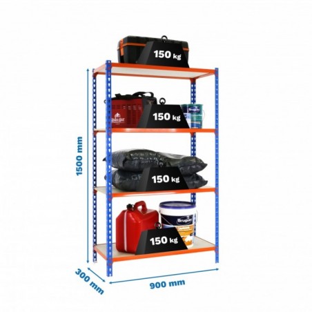 MADERCLICK 4/300 1500 AZUL/NARANJA/MADERA