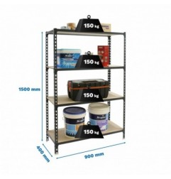 MADERCLICK 4/400 1500 ANTRACITA/MADERA