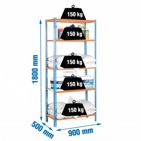 MADERCLICK 5/500 AZUL/NARANJA/MADERA