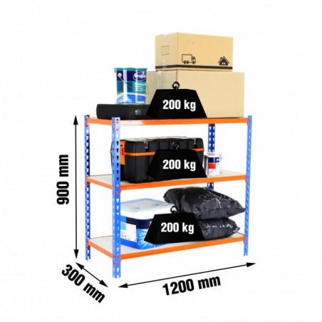 MADERCLICK MEGAPLUS 3/300 900 AZUL/NARANJ/MAD