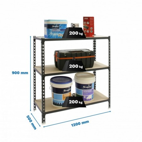 MADERCLICK MEGAPLUS 3/500 900 ANTRACITA/MADERA