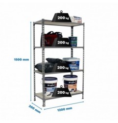 MADERCLICK MEGAPLUS 4/300 1500 GALVA/MADERA
