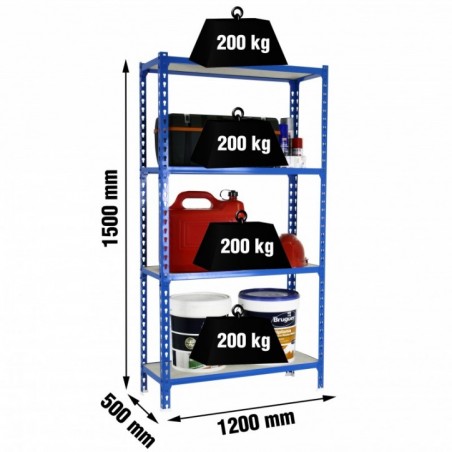 MADERCLICK MEGAPLUS 4/500 1500 AZUL/MADERA