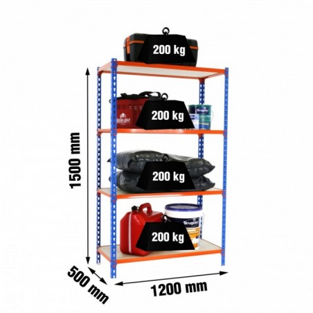 MADERCLICK MEGAPLUS 4/500 1500 AZUL/NARAN/MAD