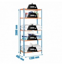 MADERCLICK MEGAPLUS 5/400 AZUL/NARANJA/MADERA