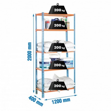 MADERCLICK MEGAPLUS 5/400 AZUL/NARANJA/MADERA