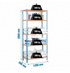MADERCLICK MEGAPLUS 5/500 AZUL/NARANJA/MADERA