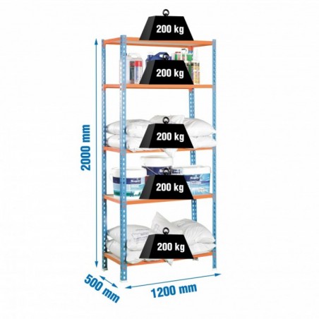 MADERCLICK MEGAPLUS 5/500 AZUL/NARANJA/MADERA